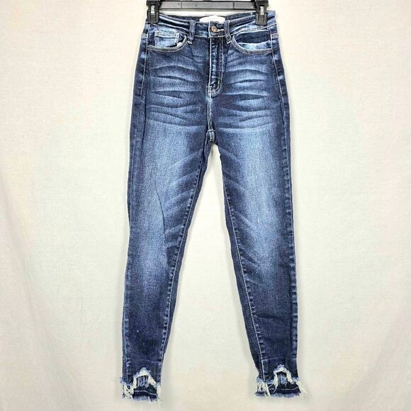 KanCan Signature Distressed Hem Skinny Jeans Women’s 26 - Picture 1 of 11